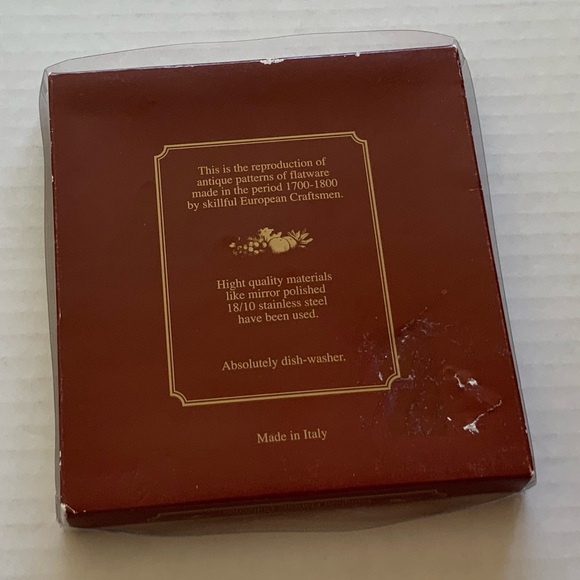 Eme Italy Napoleon Teaspoon / Coffee spoon set of 4 - Picture 8 of 13